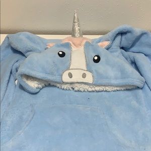 Plush unicorn hoodie